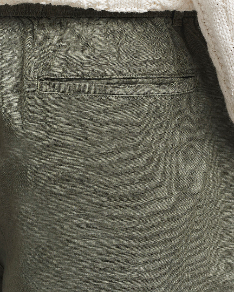 Heren | Broeken | Polo Ralph Lauren | Pleated Cotton Linen Pants New Olive