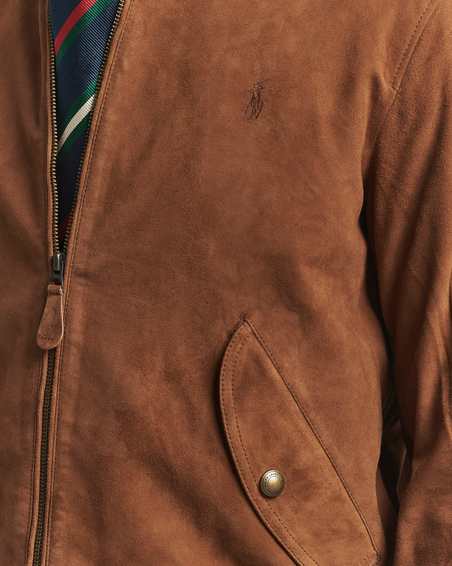 Heren | Jassen | Polo Ralph Lauren | Flight Suede Bomber Jacket Country Brown