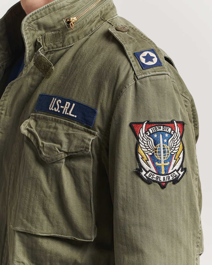 Heren | Jassen | Polo Ralph Lauren | Herringbone Field Jacket Olive Mountain