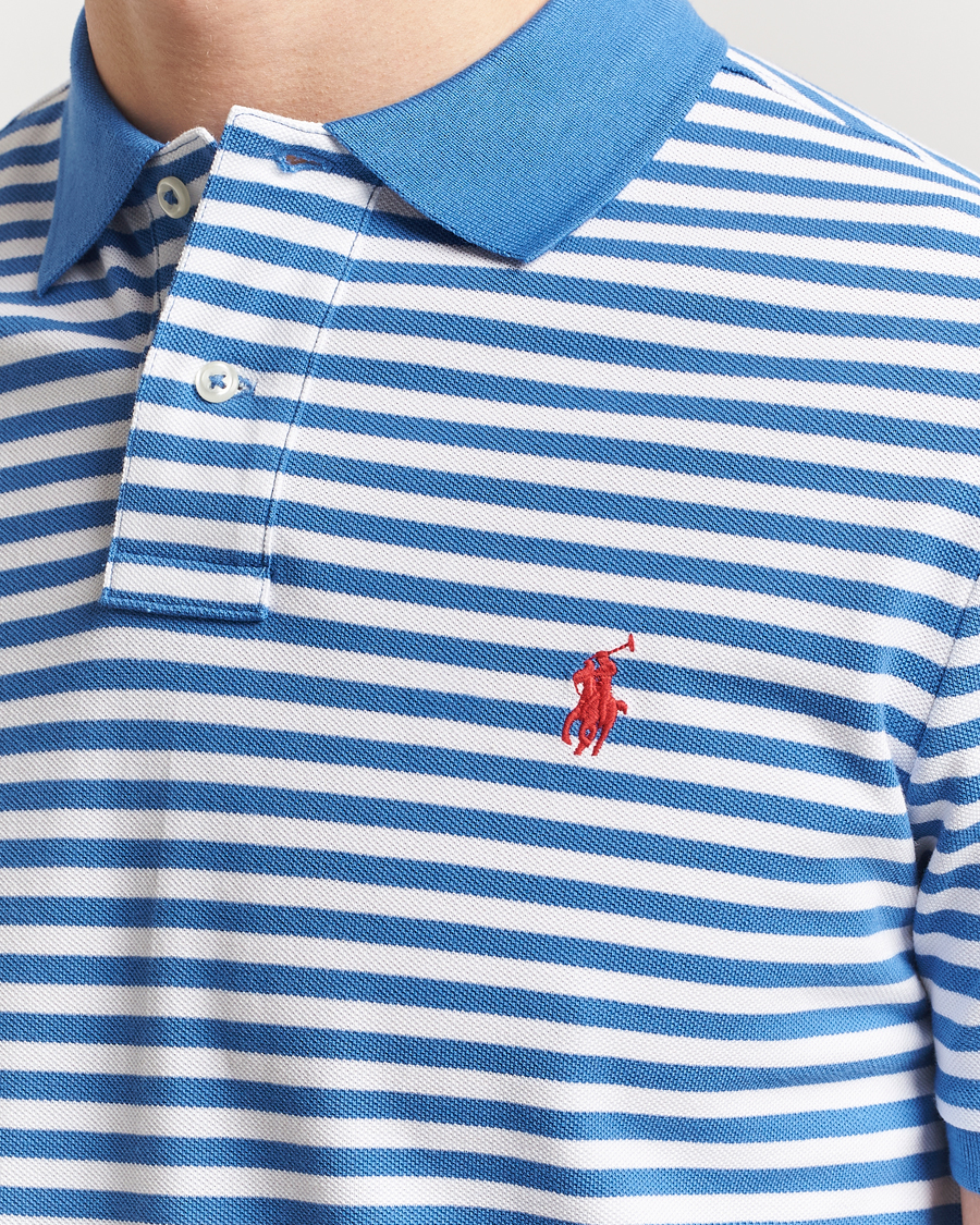 Heren | Polo's | Polo Ralph Lauren | Custom Slim Fit Striped Polo Embayment Blue/White