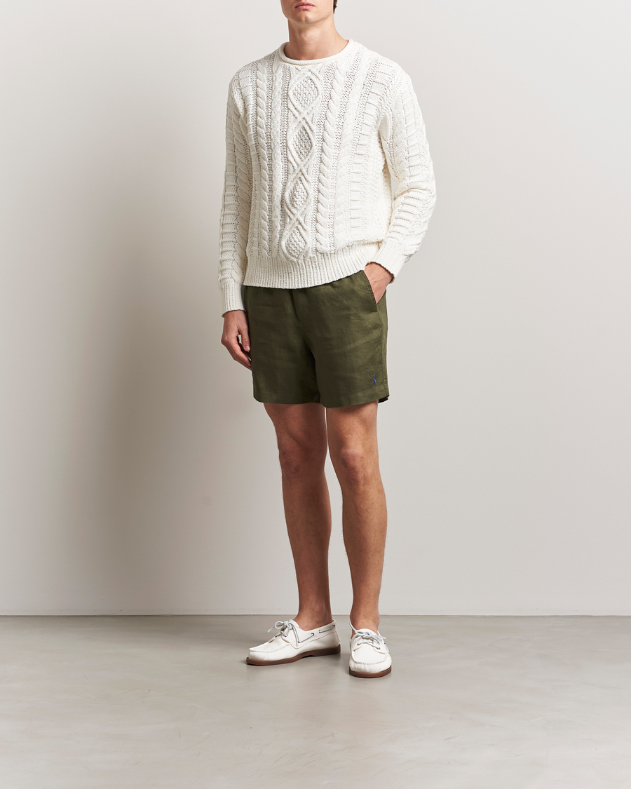 Heren | Korte broek | Polo Ralph Lauren | Prepster Drawstring Linen Shorts New Olive