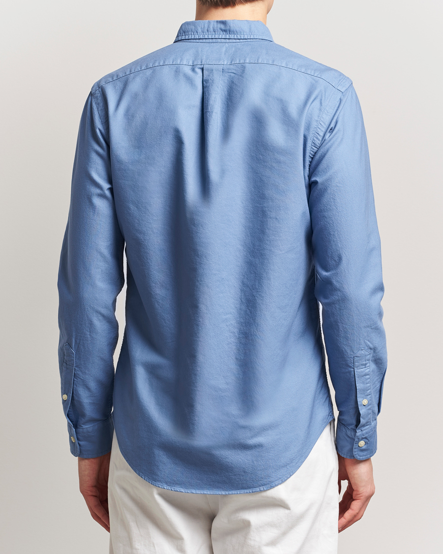 Heren | Overhemden | Polo Ralph Lauren | Slim Fit Garment Dyed Oxford Shirt Bastille Blue