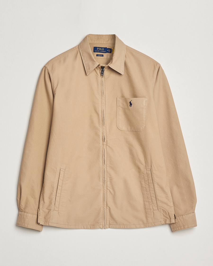 Heren | Overhemden | Polo Ralph Lauren | Full Zip Overshirt Surrey Tan