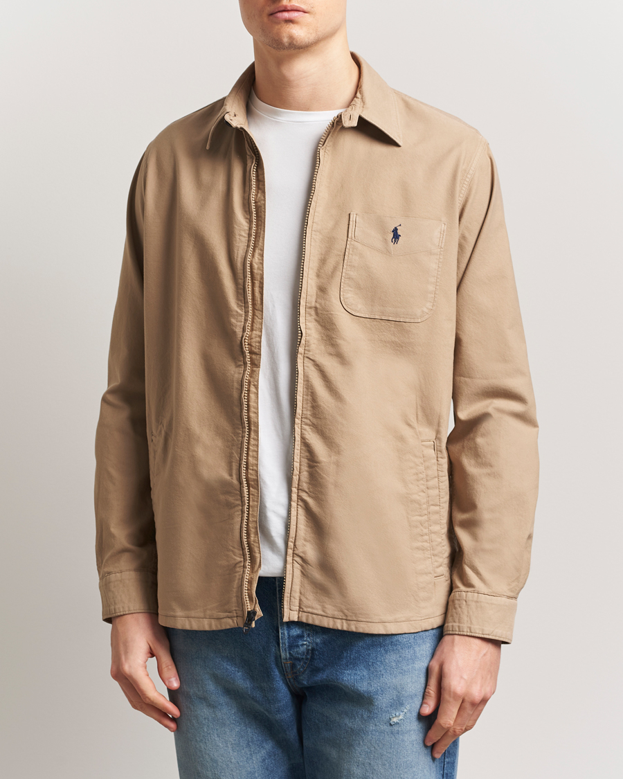 Heren | Overhemden | Polo Ralph Lauren | Full Zip Overshirt Surrey Tan
