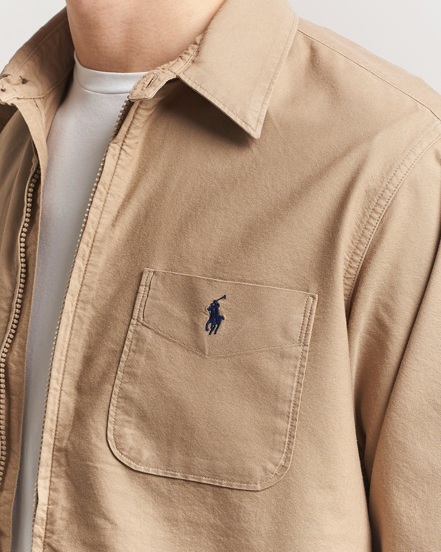 Heren | Overhemden | Polo Ralph Lauren | Full Zip Overshirt Surrey Tan