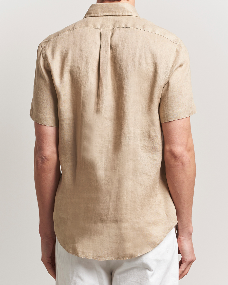 Heren | Overhemden | Polo Ralph Lauren | Short Sleeve Linen Shirt Coastal Beige