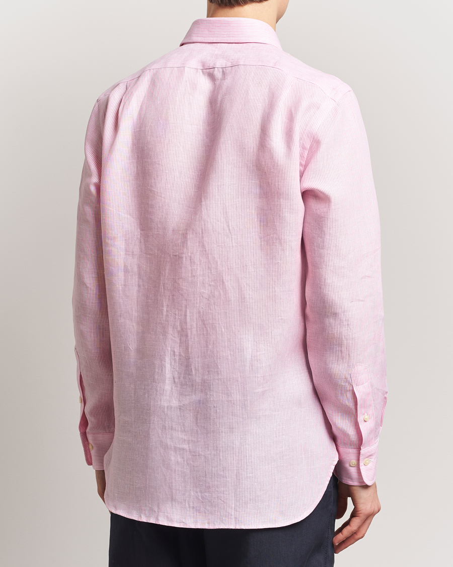 Heren | Overhemden | Polo Ralph Lauren | Custom Fit Dressed Striped Linen Shirt Pink/White