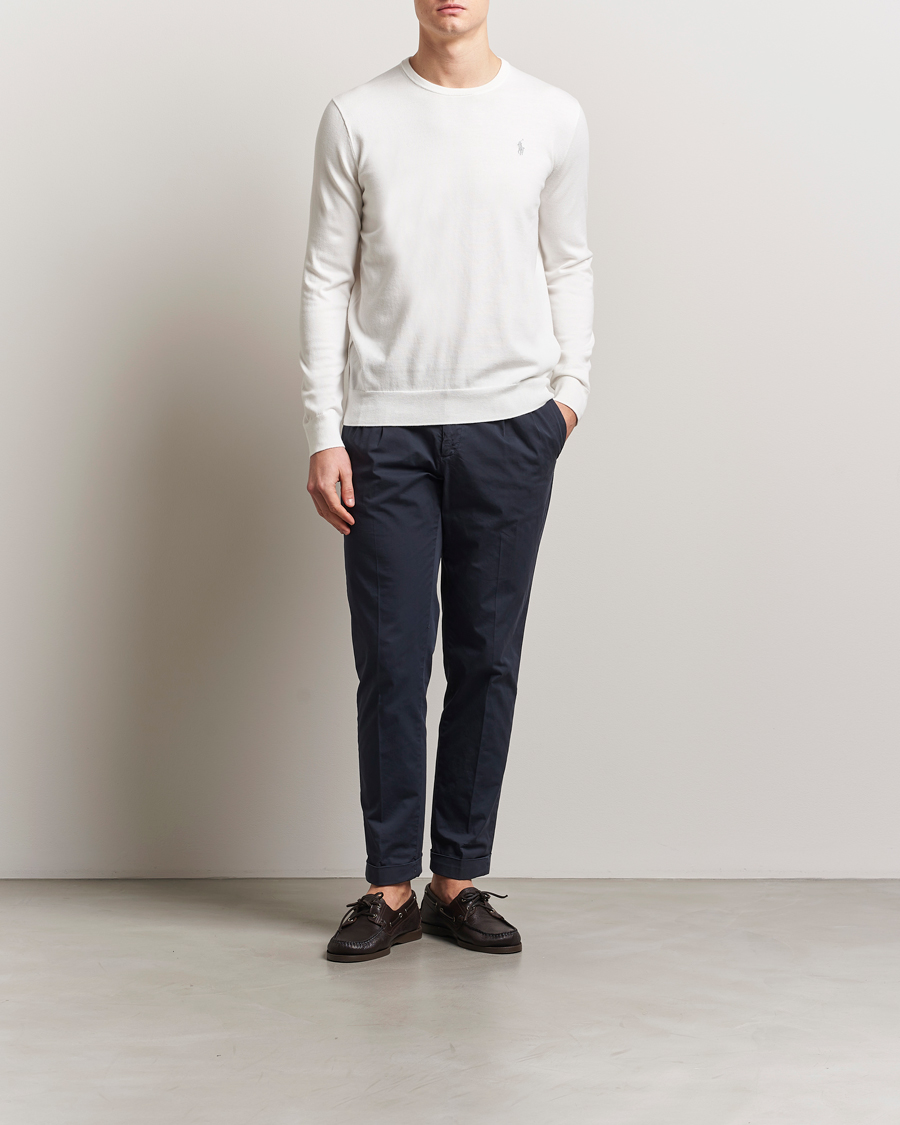Heren | Truien | Polo Ralph Lauren | Cotton Crew Neck Sweater Deckwash White