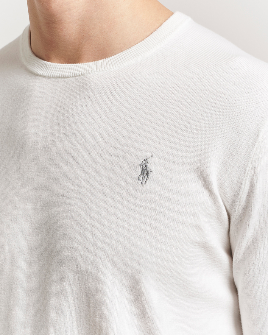 Heren | Truien | Polo Ralph Lauren | Cotton Crew Neck Sweater Deckwash White