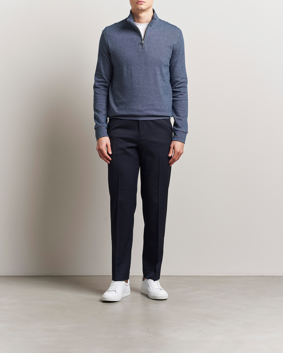 Heren | Truien | Polo Ralph Lauren | Luxury Texture Half Zip Spring Navy Heather