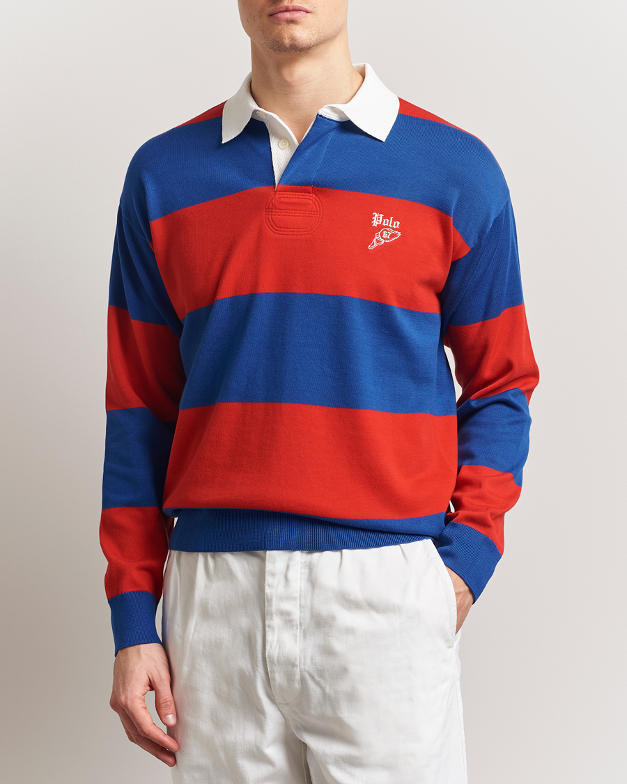 Heren | Truien | Polo Ralph Lauren | Knitted Striped Rugby Blue/Red