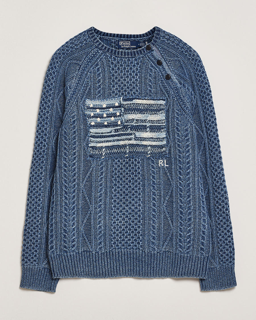 Heren | Truien | Polo Ralph Lauren | Knitted Flag Sweater Indigo