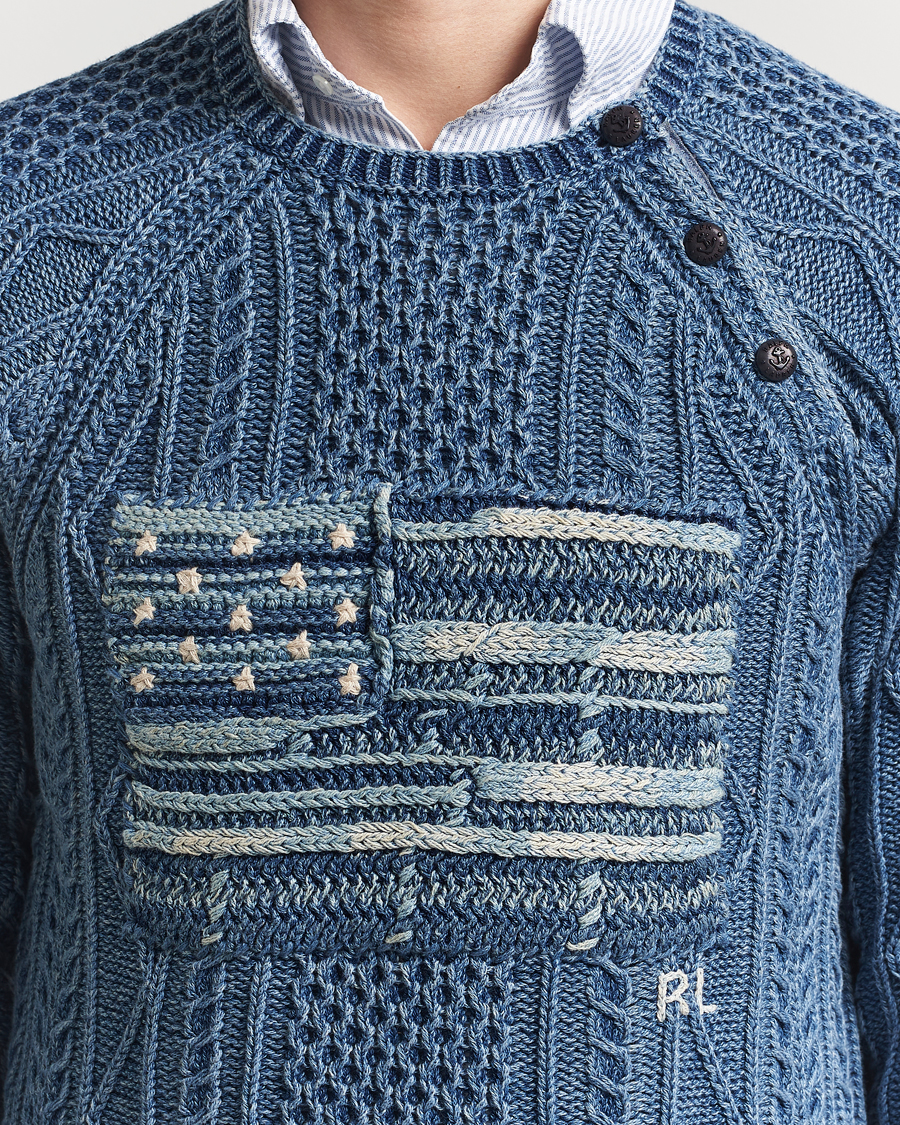 Heren | Truien | Polo Ralph Lauren | Knitted Flag Sweater Indigo