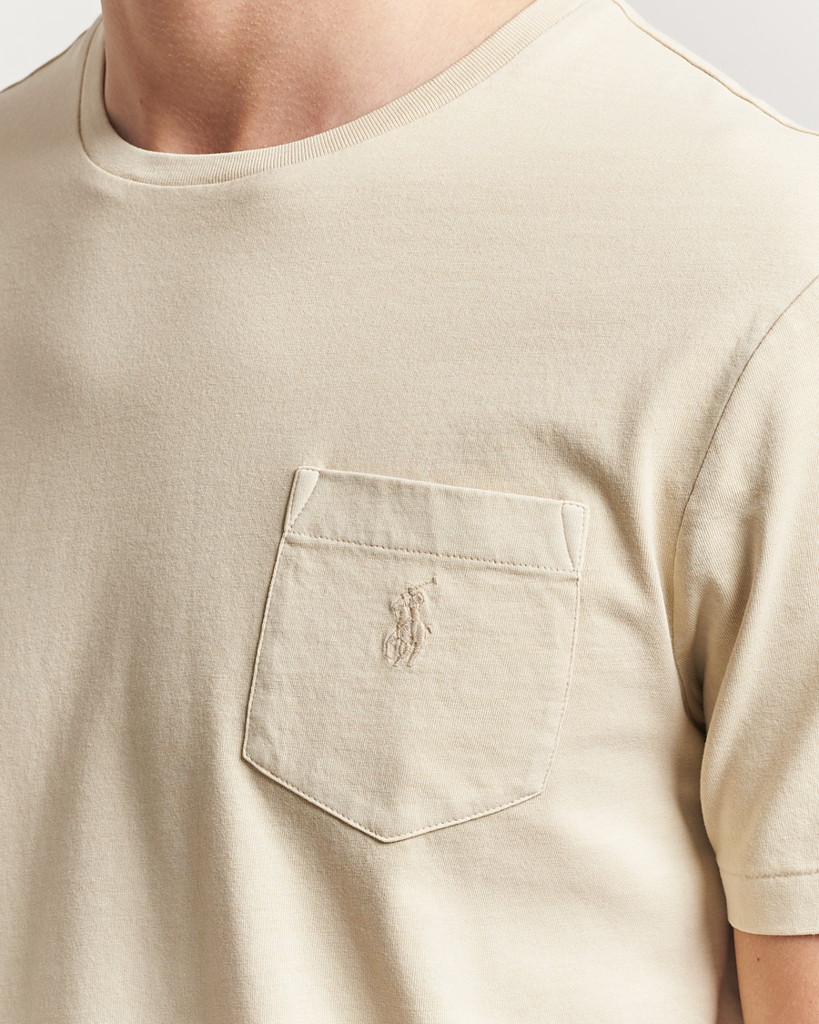 Heren | T-shirts | Polo Ralph Lauren | Crew Neck Pocket T-Shirt Natural