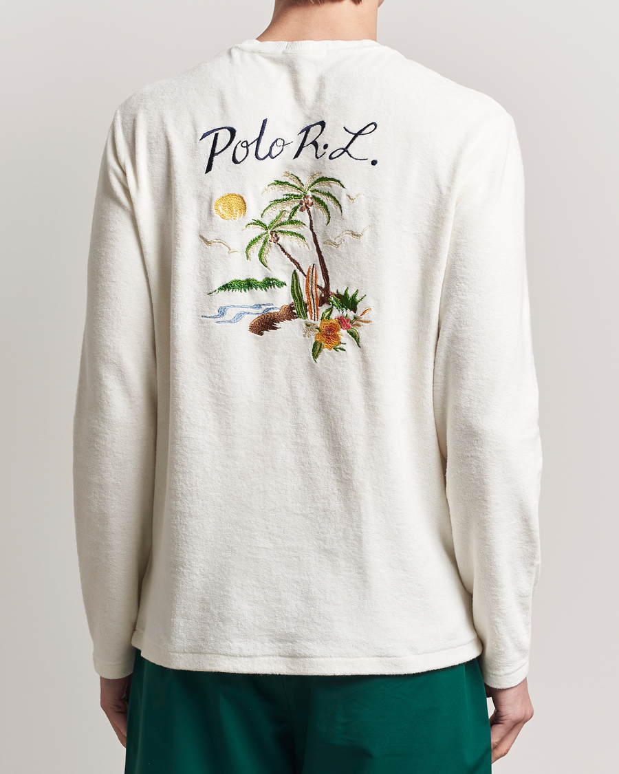 Heren | T-shirts | Polo Ralph Lauren | Cotton Terry Printed Long Sleeve T-Shirt Nevis