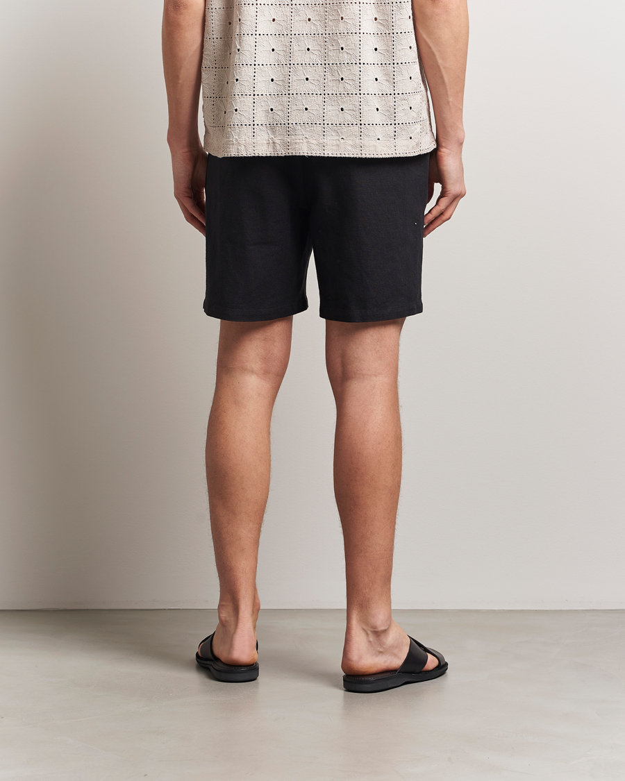 Heren | Korte broek | LES DEUX | Otto Linen Shorts Black