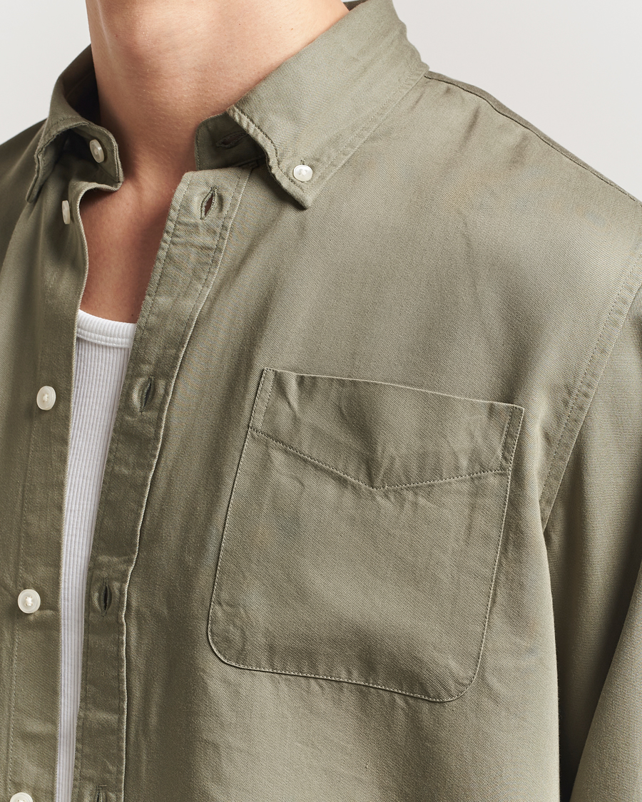 Heren | Overhemden | LES DEUX | Kent Tencel Shirt Lichen Green