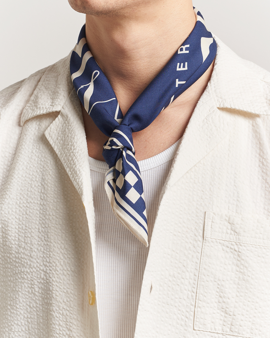Heren | Les Deux Goods Tencel Neckercheif Blue | LES DEUX | Goods Tencel Neckercheif Blue
