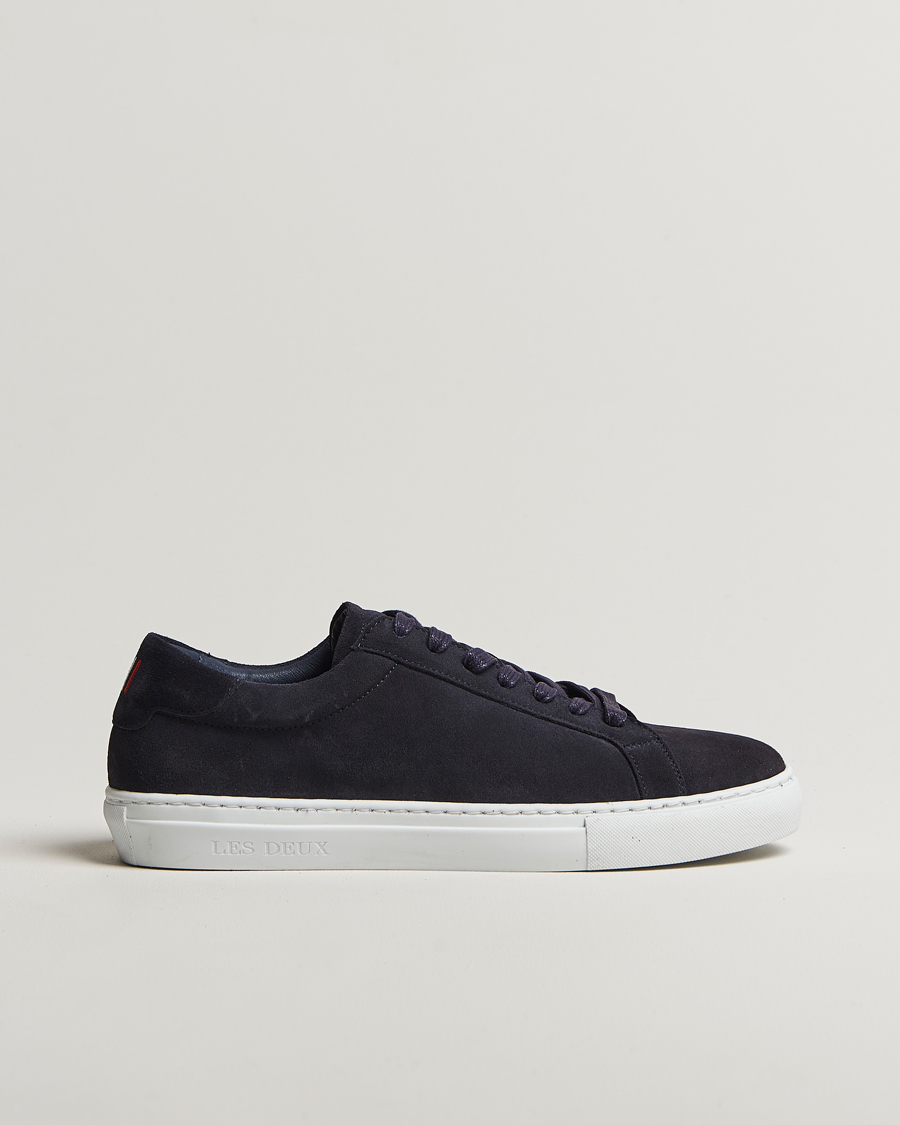 Heren | Sneakers | LES DEUX | Theodor Suede Sneakers Navy