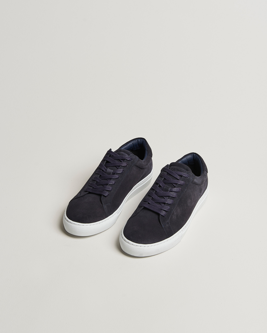 Heren | Sneakers | LES DEUX | Theodor Suede Sneakers Navy