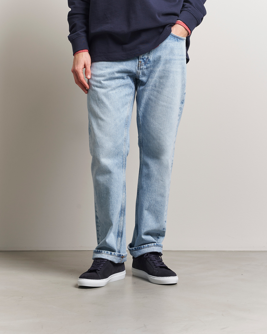 Heren | Sneakers | LES DEUX | Theodor Suede Sneakers Navy