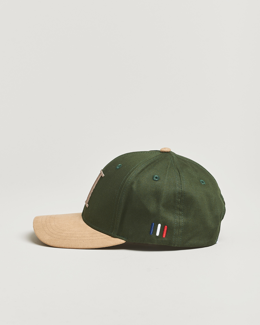 Heren | Hoeden en petten | LES DEUX | Baseball Cap Contrast Suede II Dark Chive Green