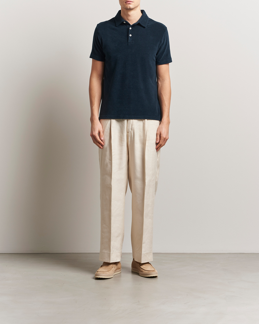 Heren | Polo's | Altea | Terry Cotton Polo Navy