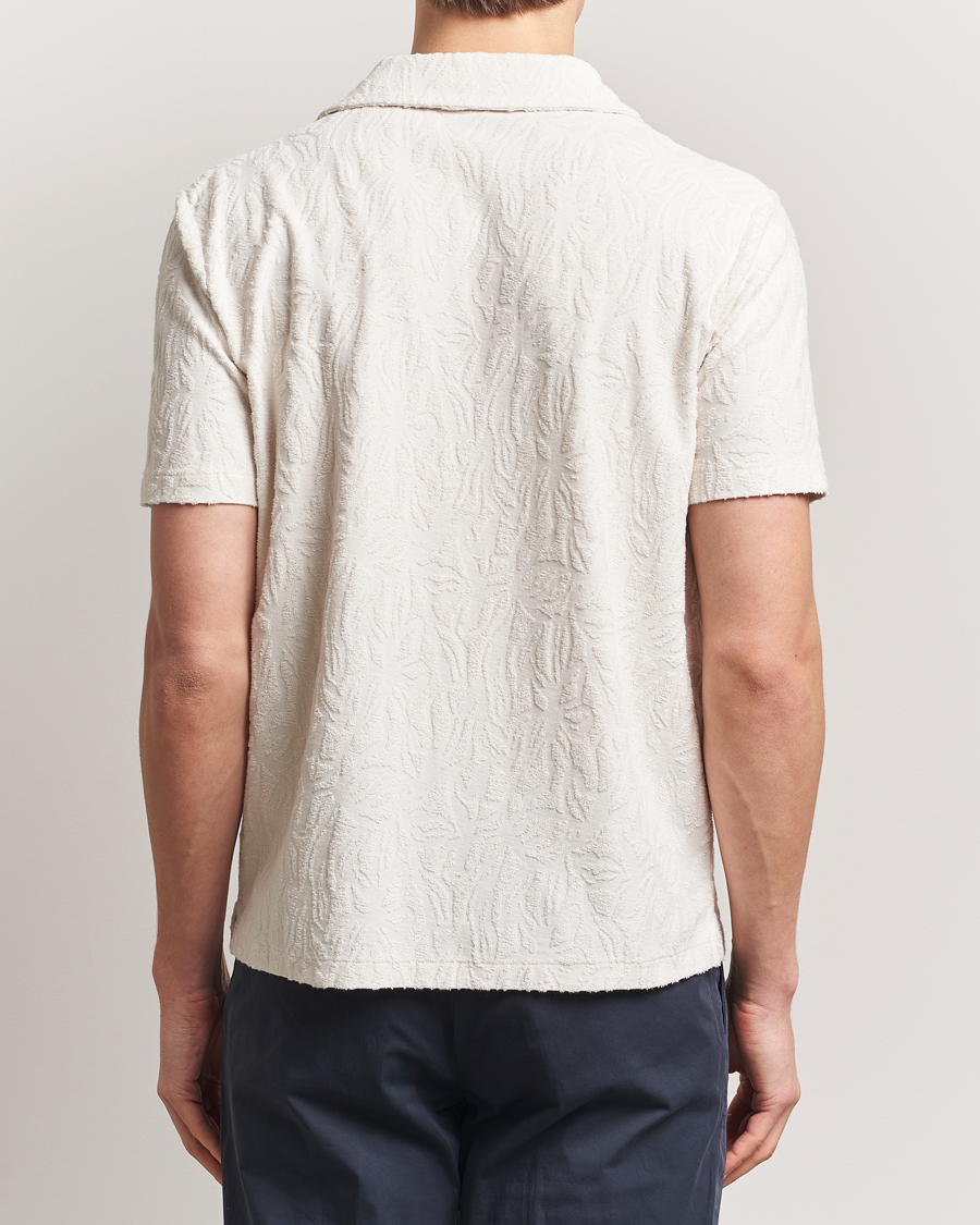 Heren | Polo's | Altea | Terry Jacquard Cotton Polo Off White