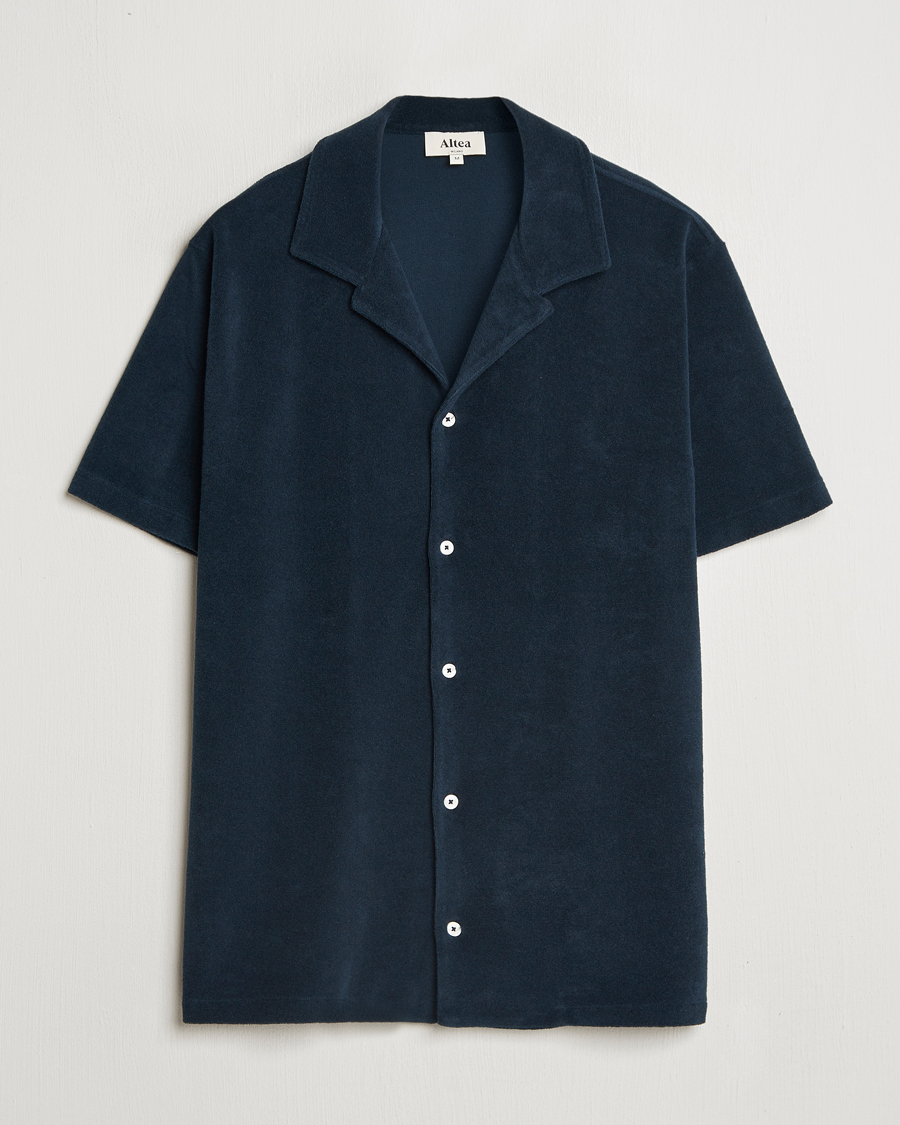 Heren | Overhemden | Altea | Terry Bowling Shirt Navy