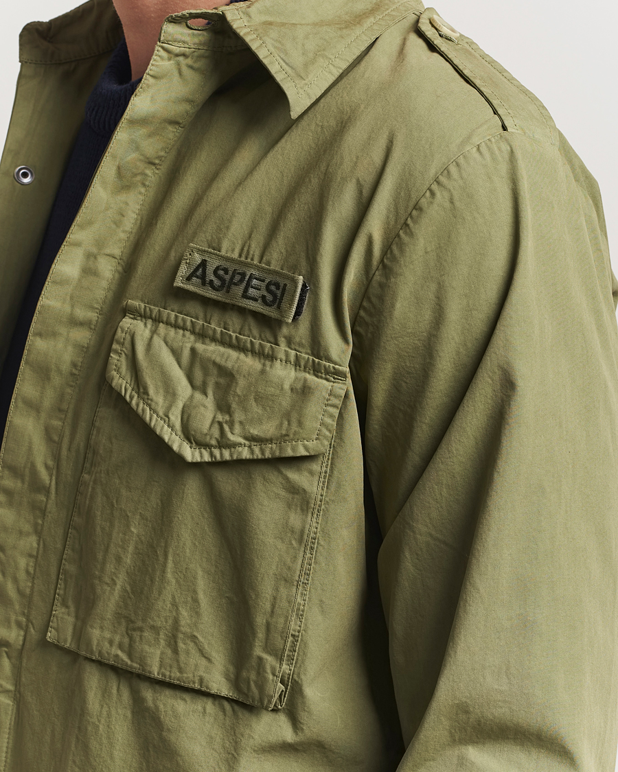 Heren | Jassen | Aspesi | Cotton Field Shirt Military