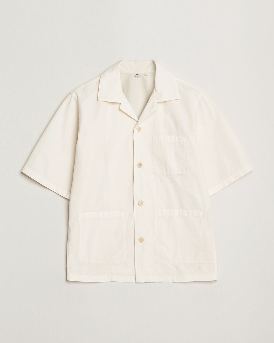Heren | Overhemden | Aspesi | Short Sleeve Utility Shirt Light Beige