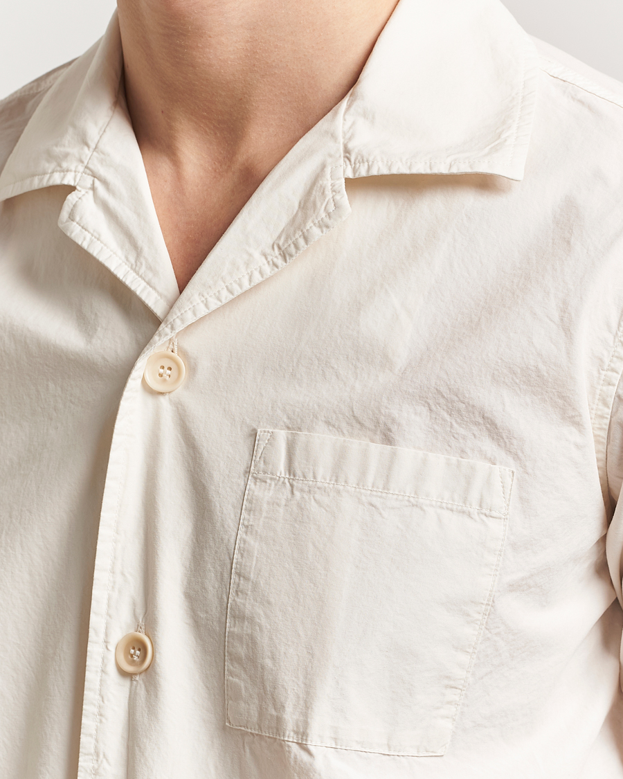 Heren | Overhemden | Aspesi | Short Sleeve Utility Shirt Light Beige