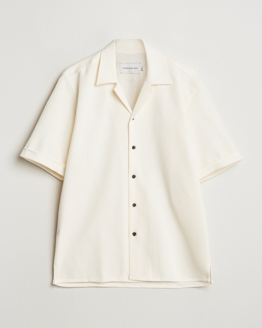 Heren | Overhemden | Peregrine | Quay Cuban Collar Shirt White