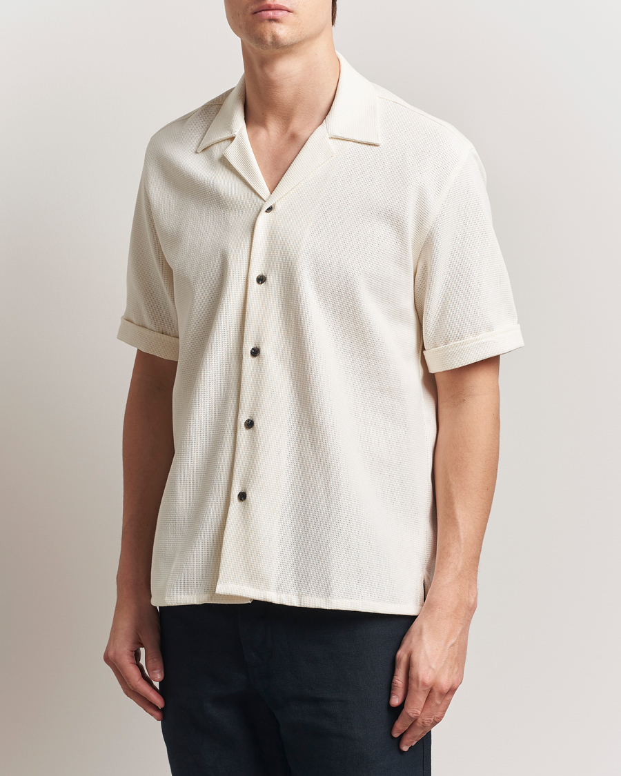 Heren | Overhemden | Peregrine | Quay Cuban Collar Shirt White