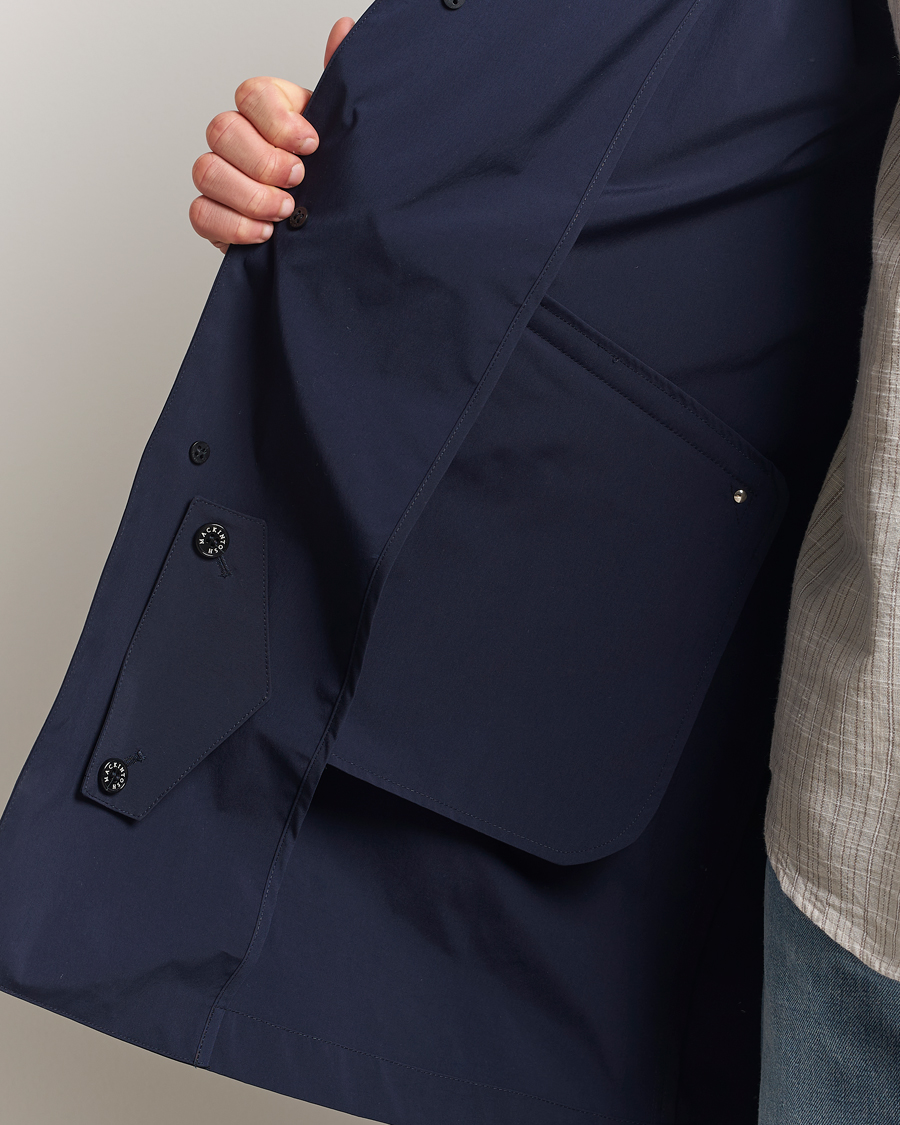 Heren | Jassen | Mackintosh | Humbie GTS Car Coat Navy