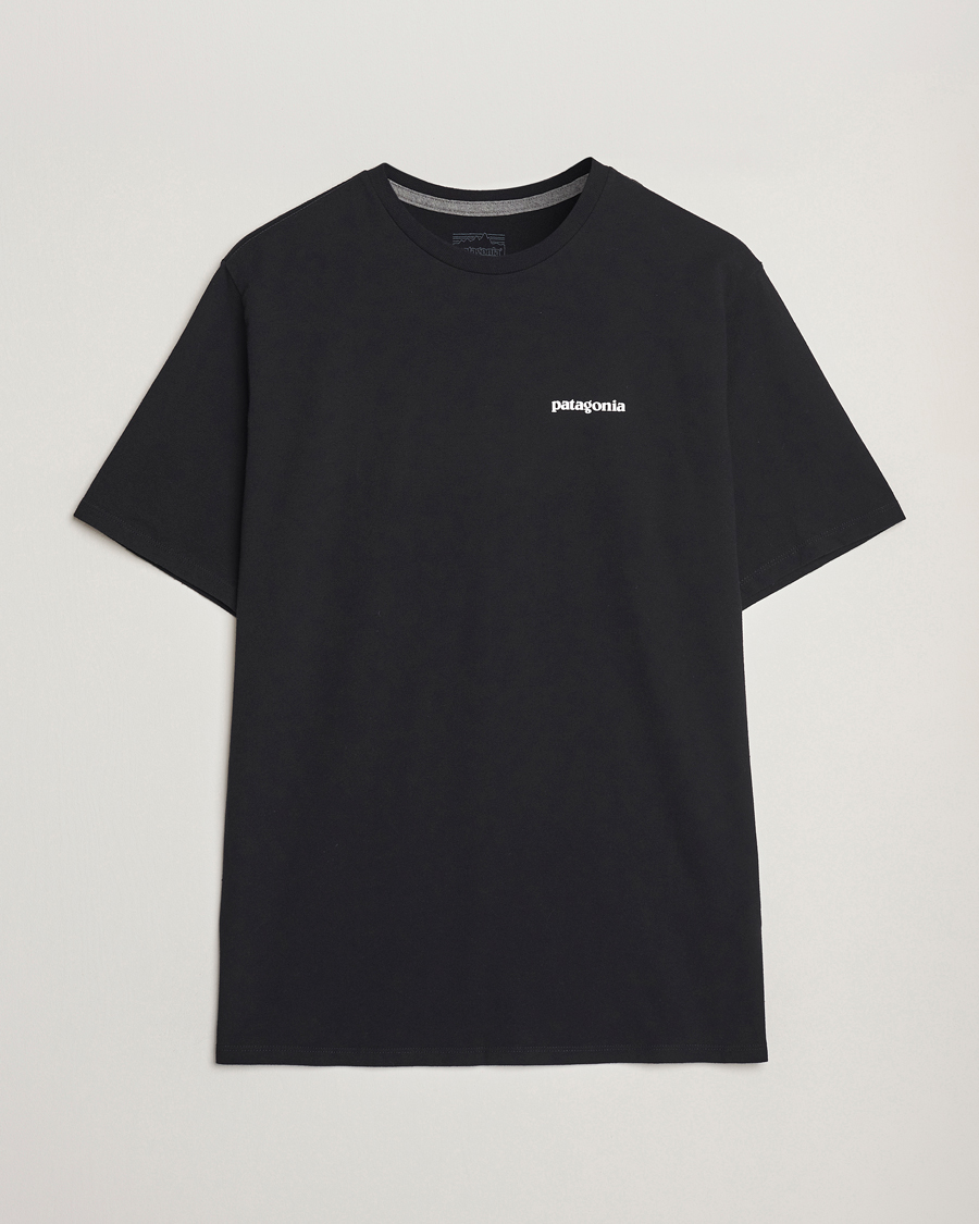 Heren | T-shirts | Patagonia | P-6 Logo T-Shirt Black