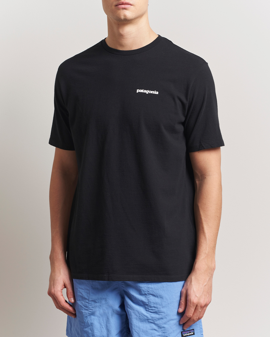 Heren | T-shirts | Patagonia | P-6 Logo T-Shirt Black