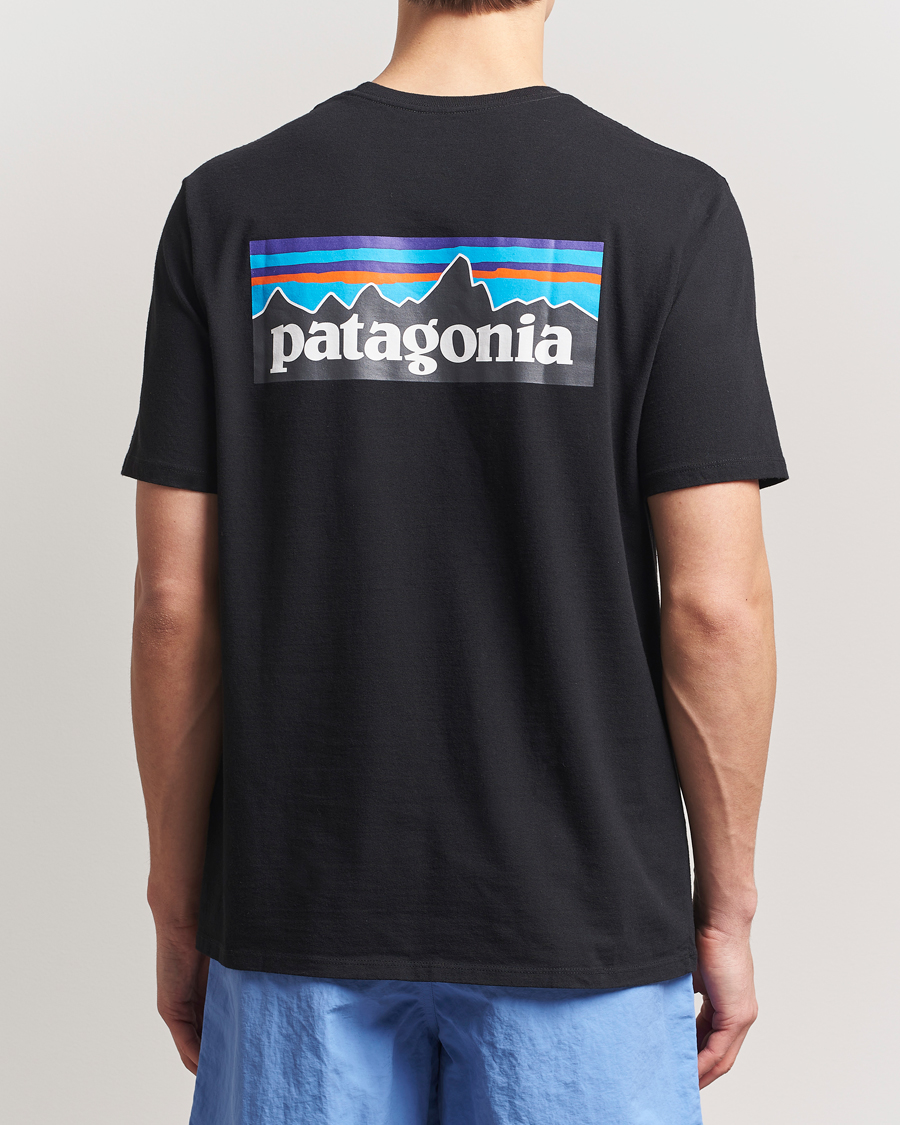 Heren | T-shirts | Patagonia | P-6 Logo T-Shirt Black
