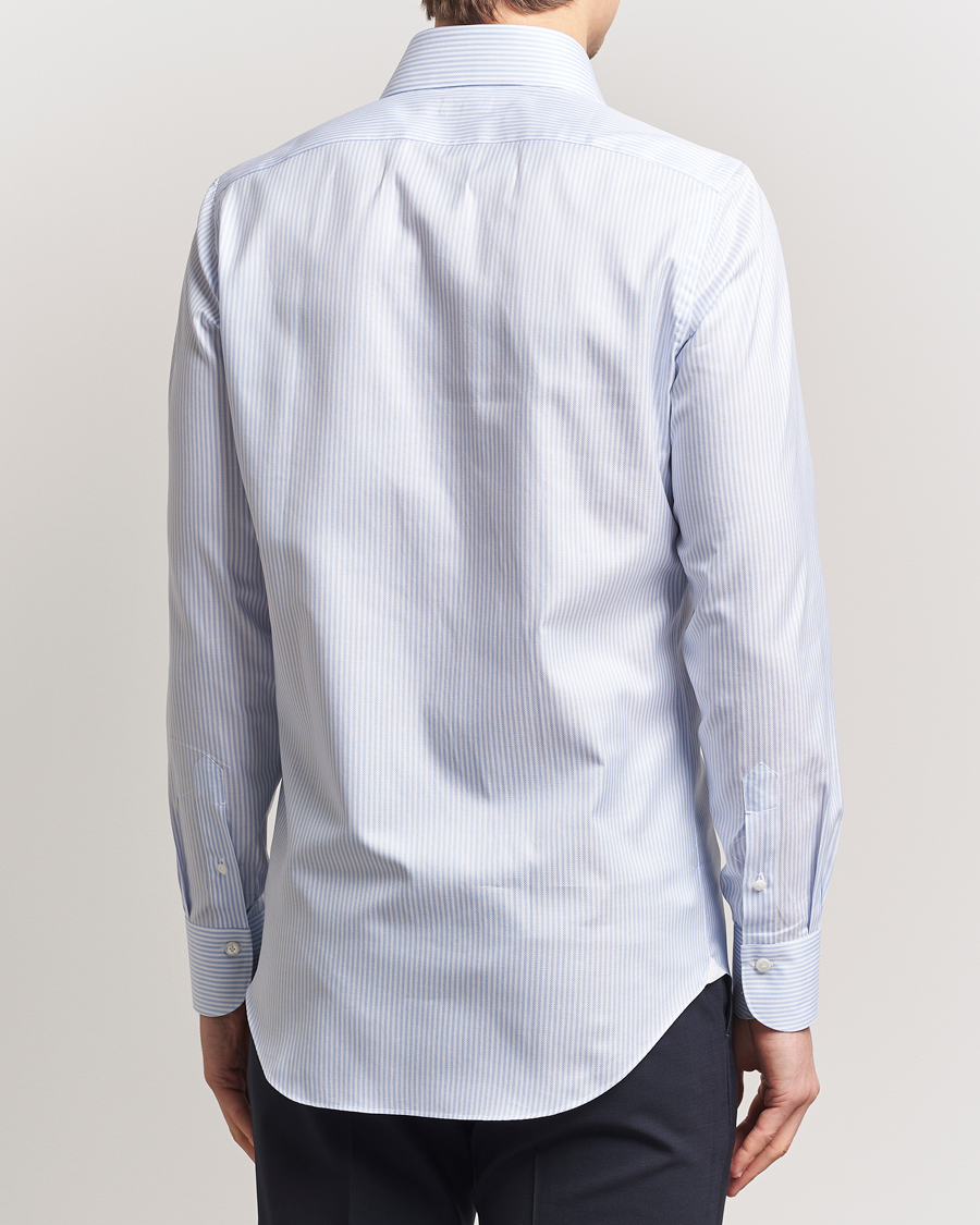 Heren | Overhemden | Finamore Napoli | Milano Slim Royal Oxford Dress Shirt Blue Stripe