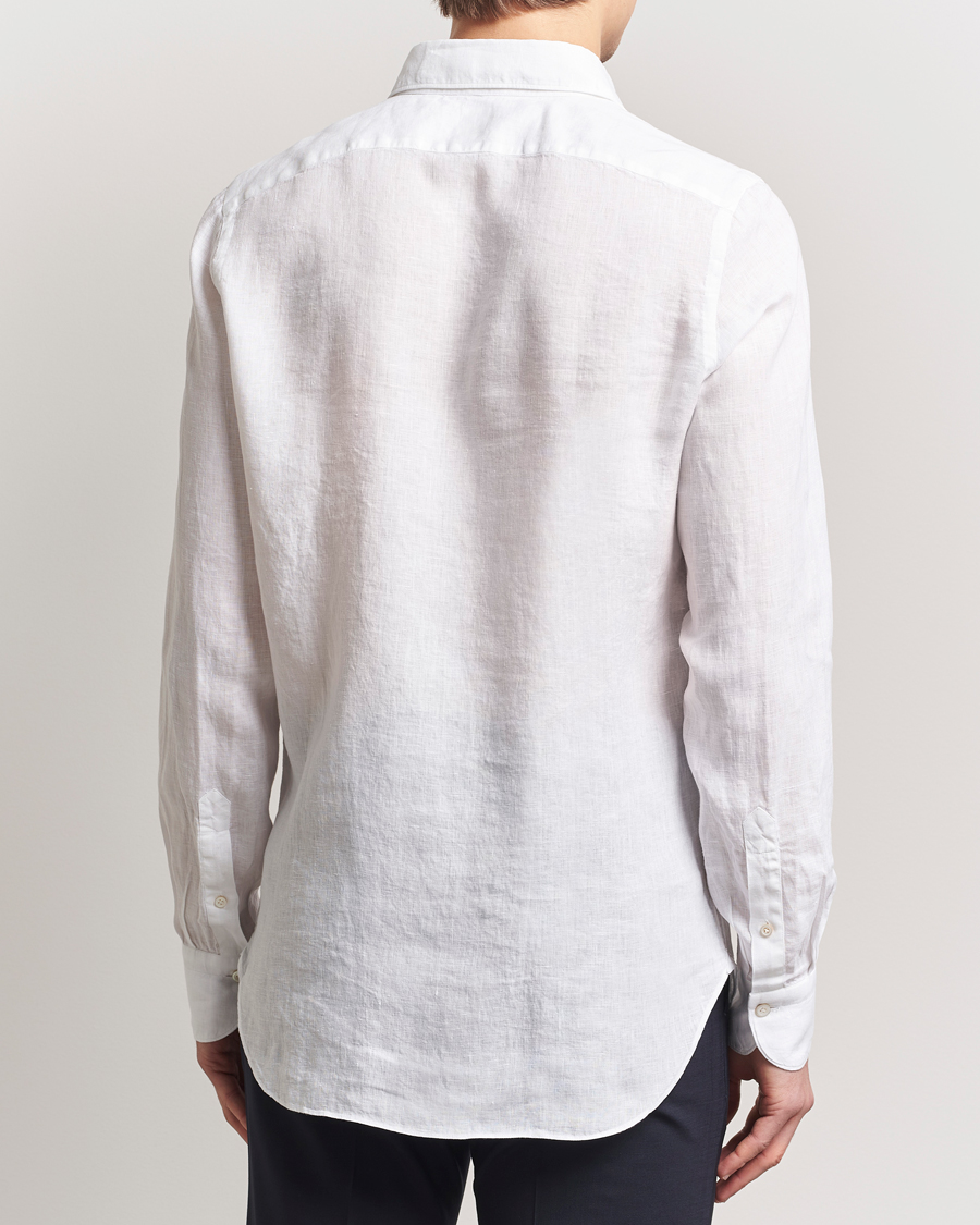 Heren | Overhemden | Finamore Napoli | Gaeta Linen Shirt White