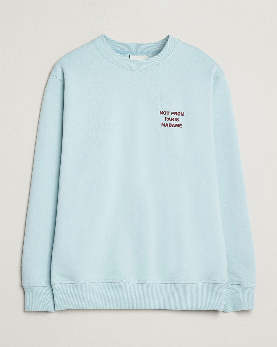 Heren | Truien | Drôle de Monsieur | Slogan Sweatshirt Light Blue