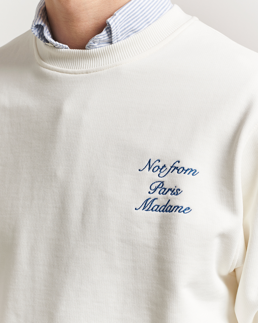 Heren | Truien | Drôle de Monsieur | Slogan Sweatshirt Off White