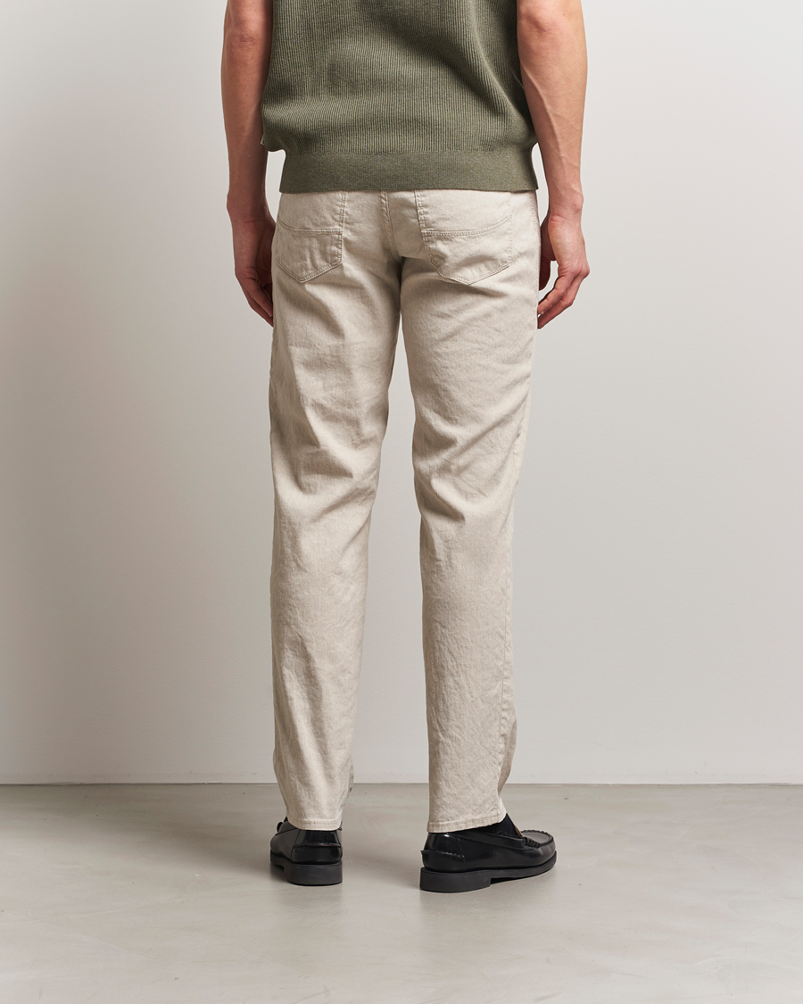 Heren | Broeken | Brax | Cadiz Linen-Flex 5-Pocket Pants Beach