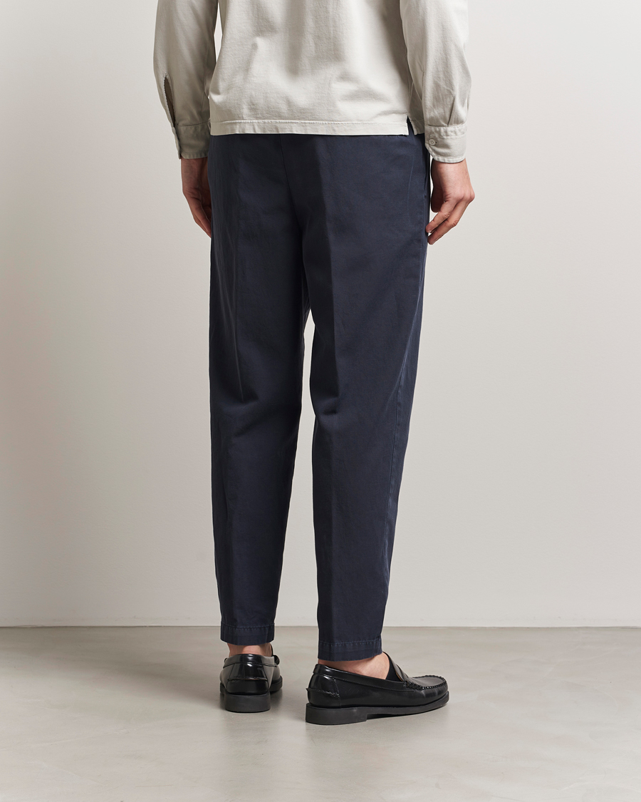 Heren | Broeken | Briglia 1949 | Cotton/Linen Drawstring Pants Navy