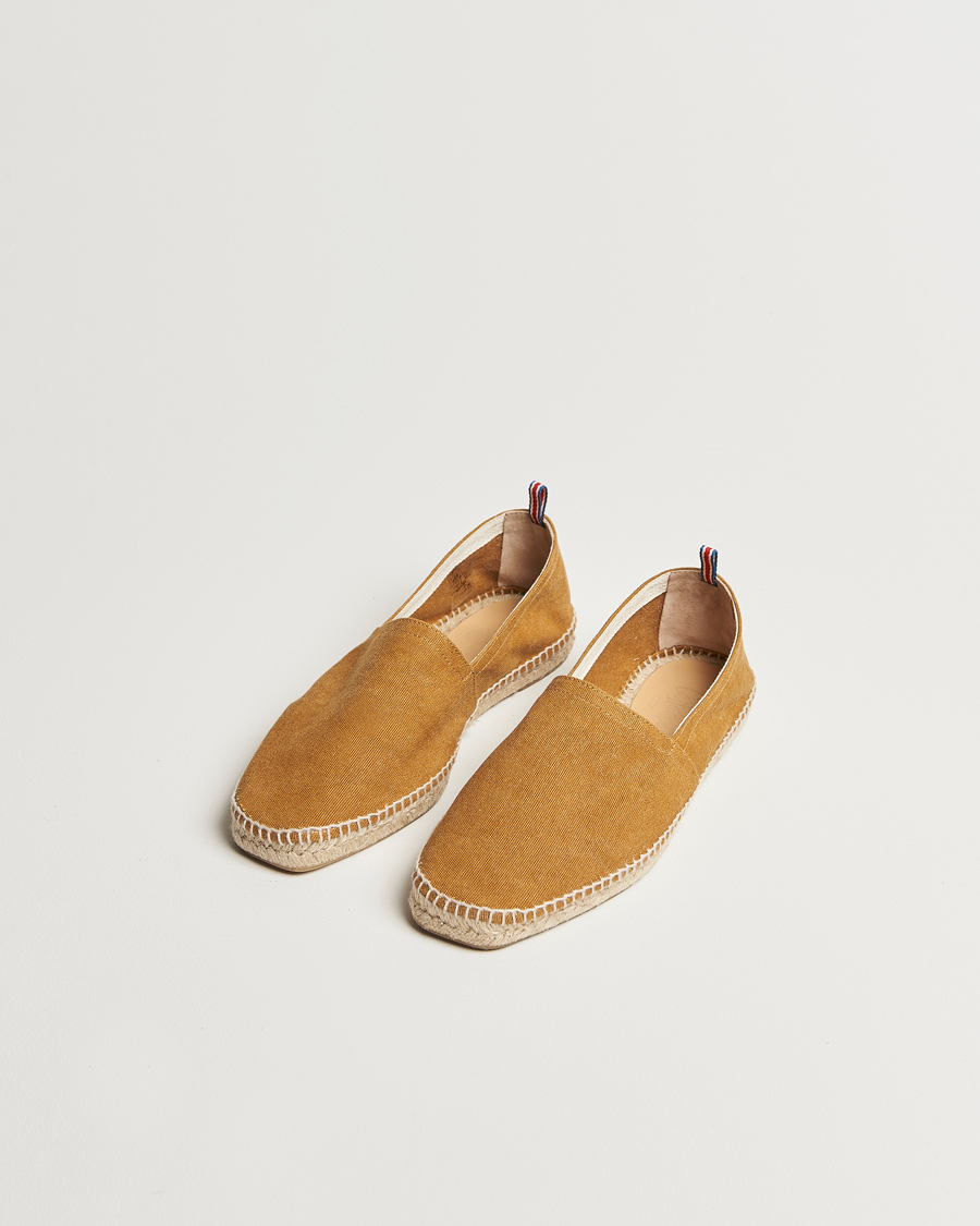 Heren | Espadrilles | Castañer | Pablo Washed Canvas Espadrilles Ambar