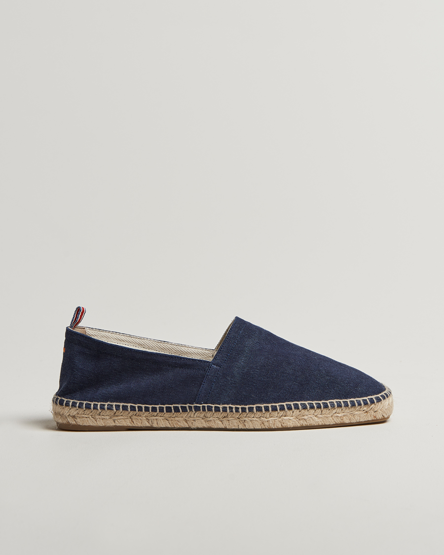 Heren | Espadrilles | Castañer | Pablo Washed Canvas Espadrilles Azul Marino