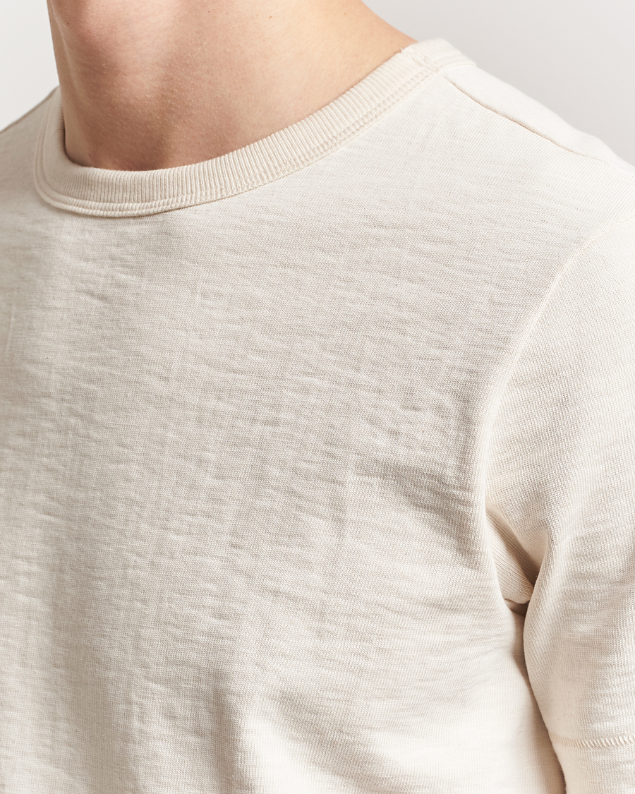 Heren | T-shirts | Merz b. Schwanen | Relaxed Fit Loopwheeled Heavy T-Shirt Nature