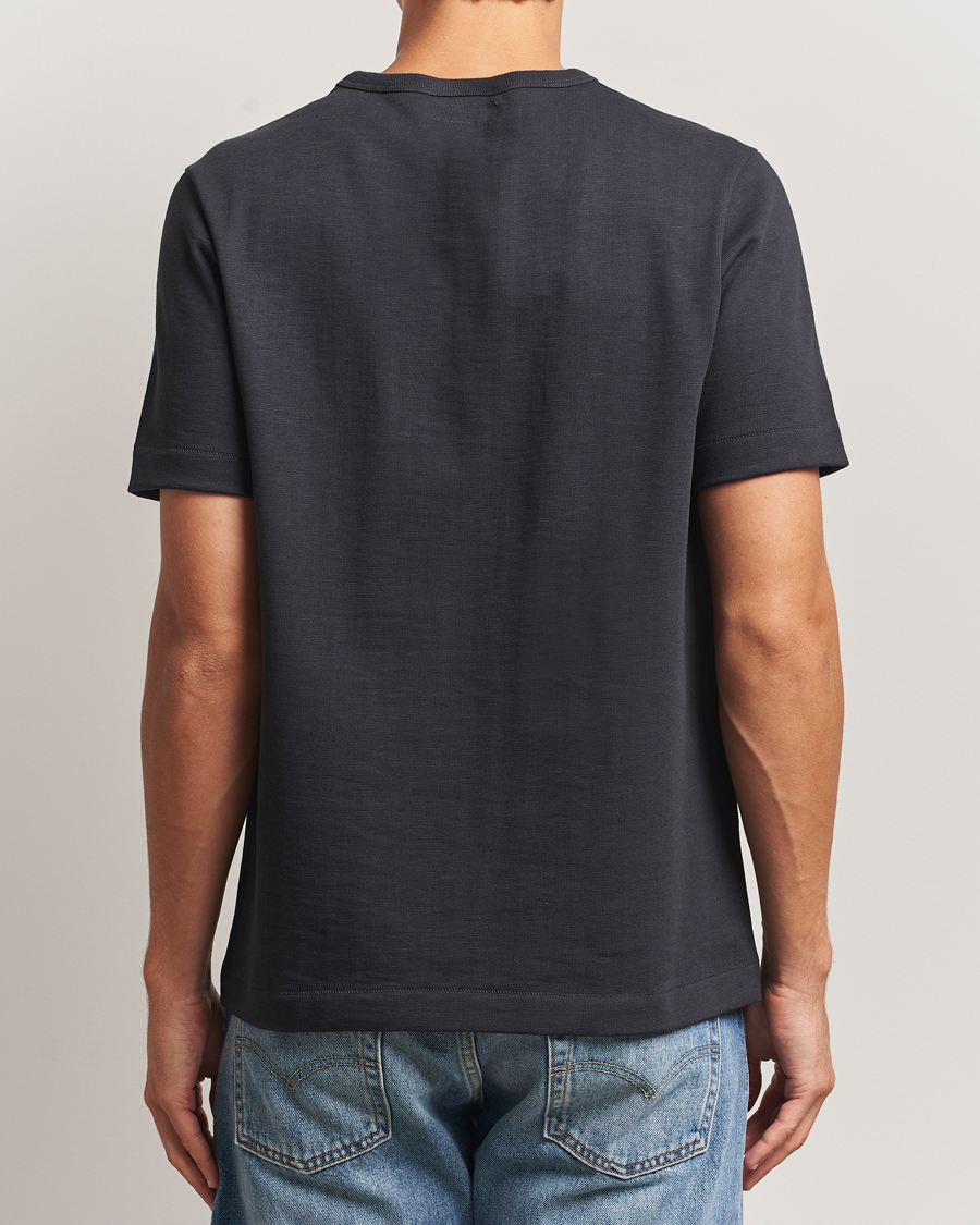 Heren | T-shirts | Merz b. Schwanen | Relaxed Fit Loopwheeled Heavy T-Shirt Charcoal