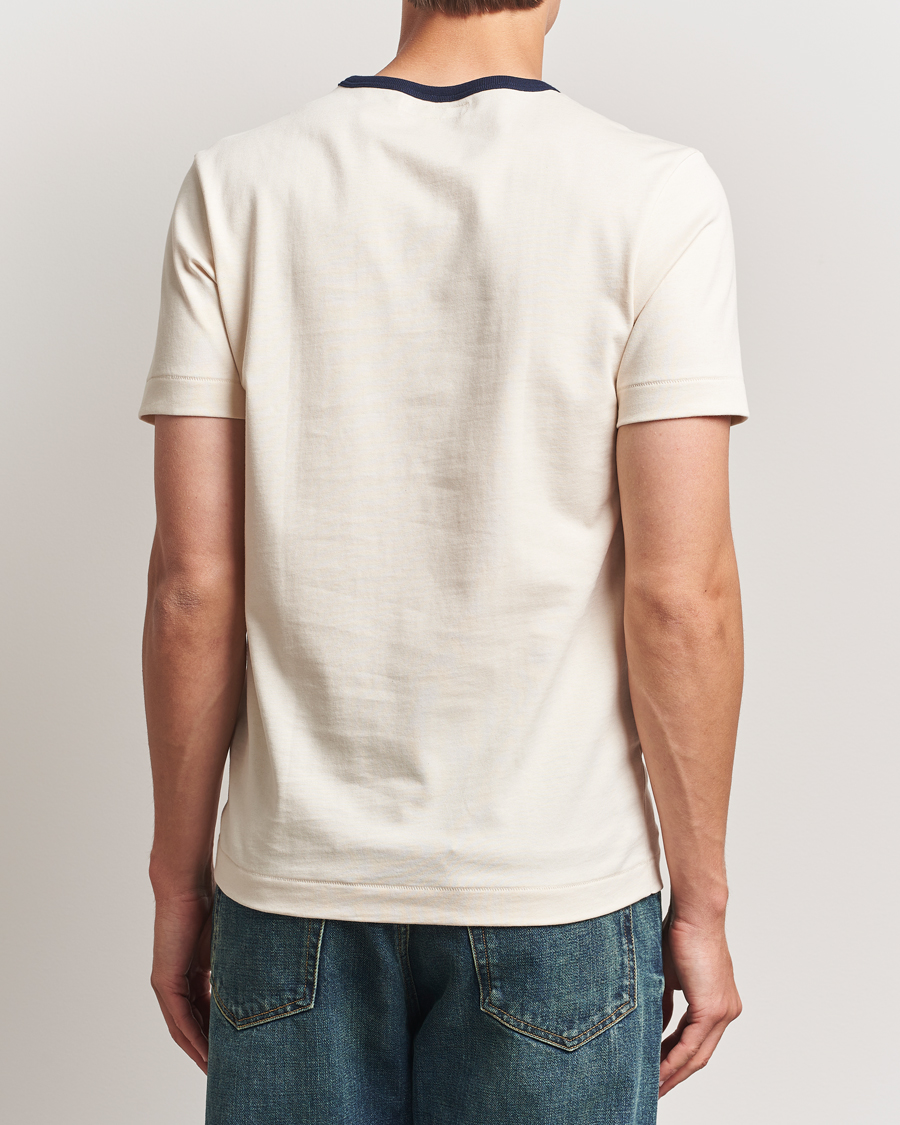 Heren | T-shirts | Merz b. Schwanen | Classic Fit T-Shirt Nature/Ink
