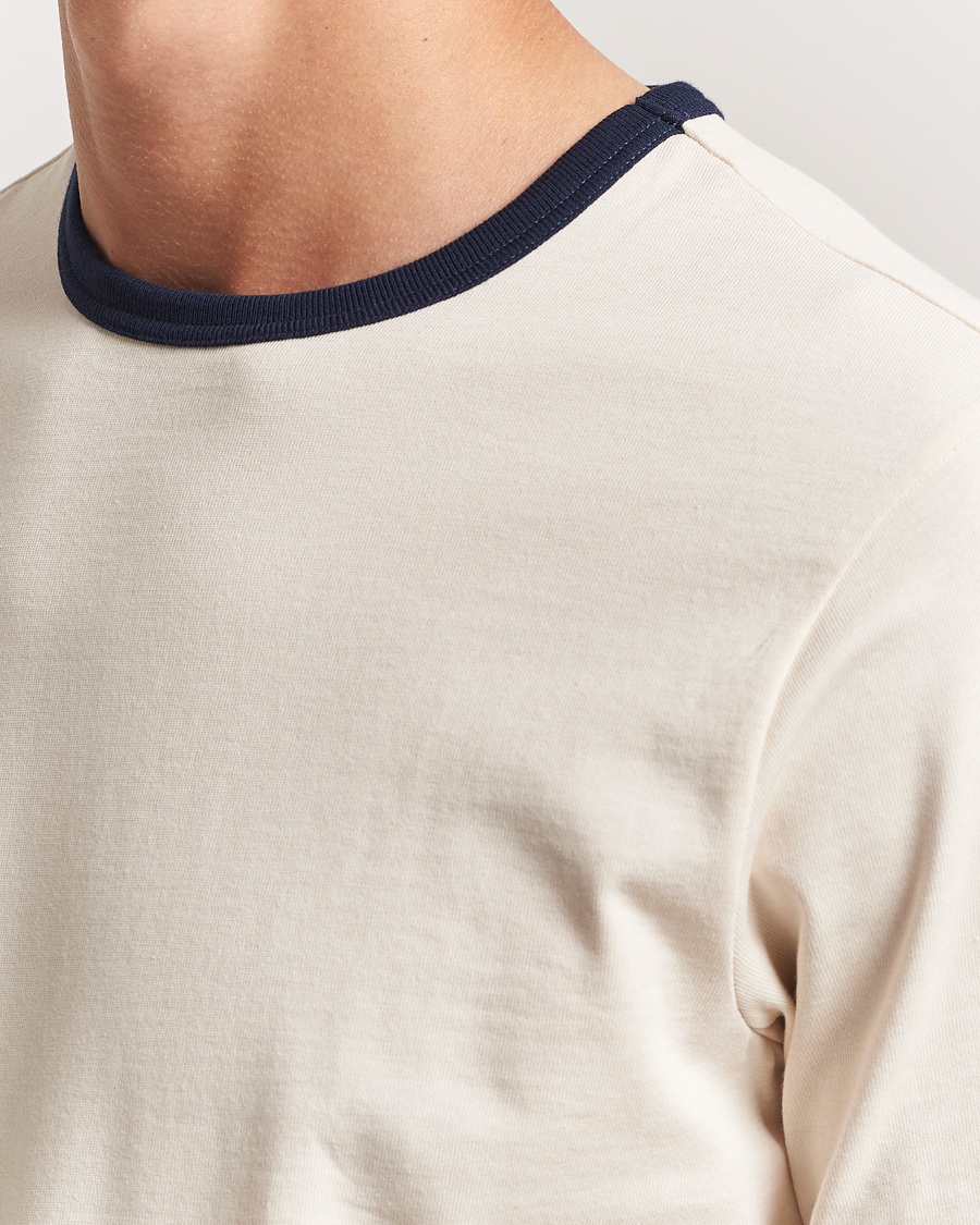 Heren | T-shirts | Merz b. Schwanen | Classic Fit T-Shirt Nature/Ink